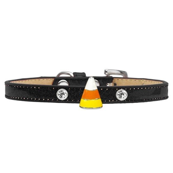 Ghost Charm Dog CollarBlack Ice Cream Size 10, Mirage Pet Products, Mfr#: 685-03 BK10